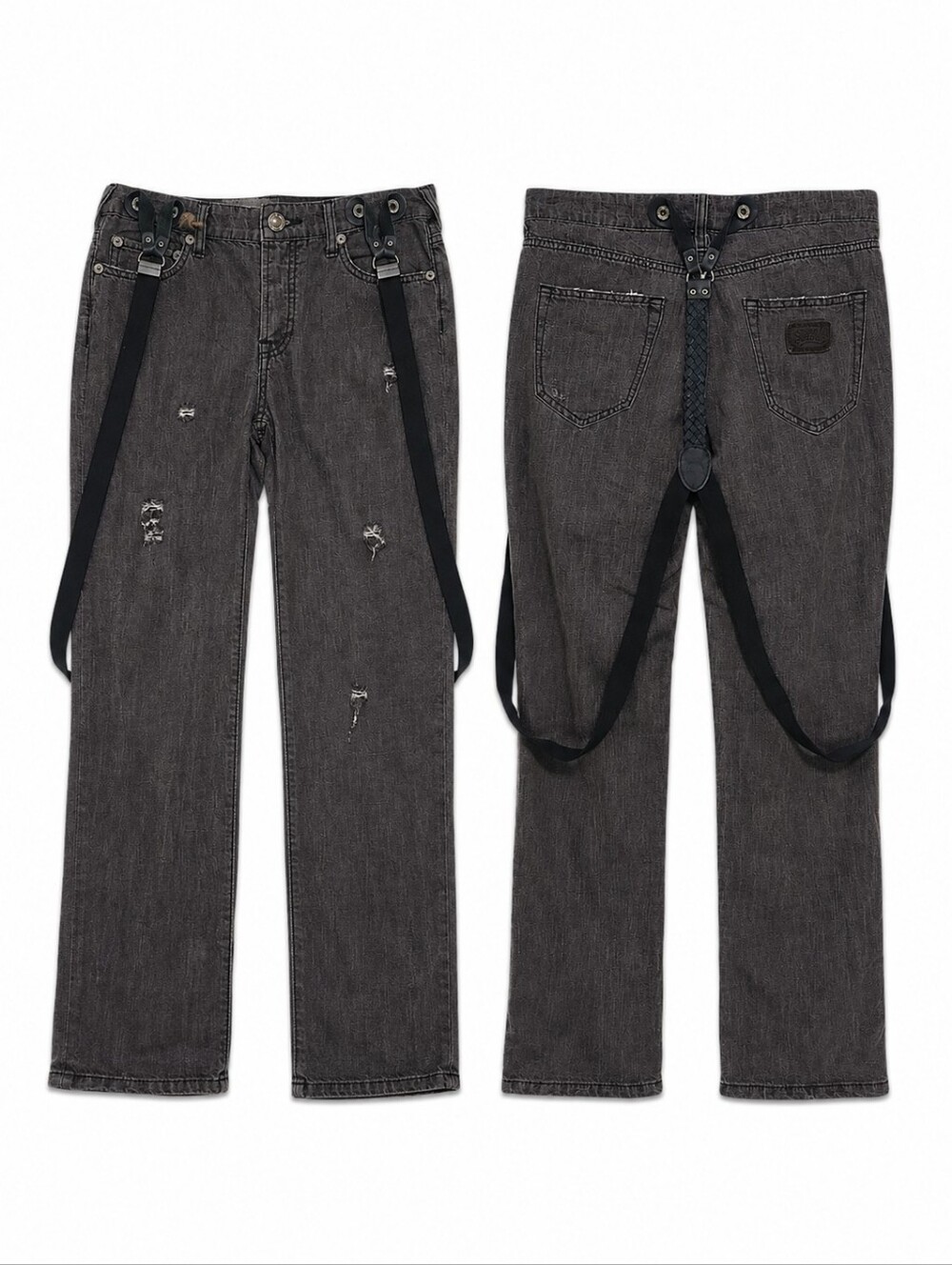 NEW STITCH'S Size 27 Pants Bundle Beige LINEN CHINOS & Ex Boyfriend Jeans - Picture 4 of 11